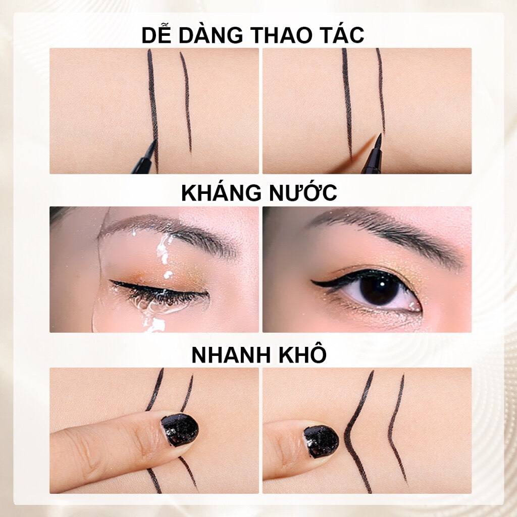 Bút kẻ mắt SACE LADY chống nhoè lâu trôi nhanh khô 1.2ml