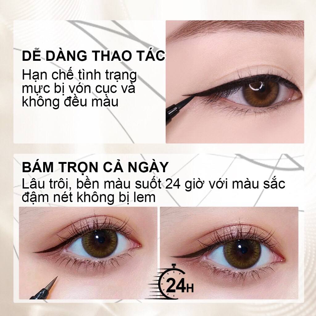 Bút kẻ mắt SACE LADY chống nhoè lâu trôi nhanh khô 1.2ml