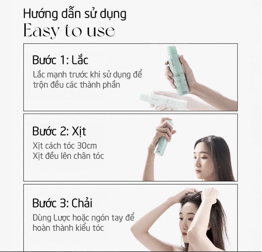 Dầu gội khô SPES dạng xịt WASHING