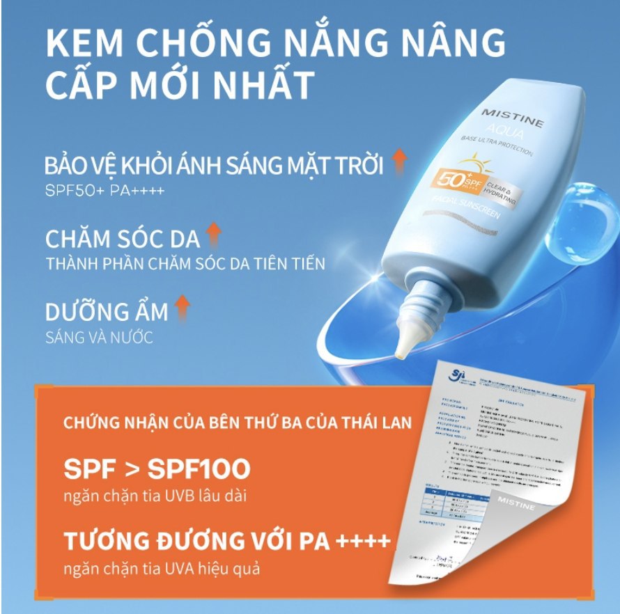 Kem chống nắng Mistine Aqua UV ULTRA