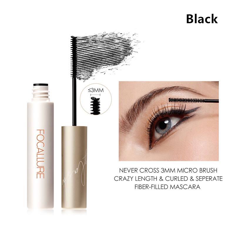 Mascara FOCALLURE đầu cọ mảnh giúp chuốt lông mi dài