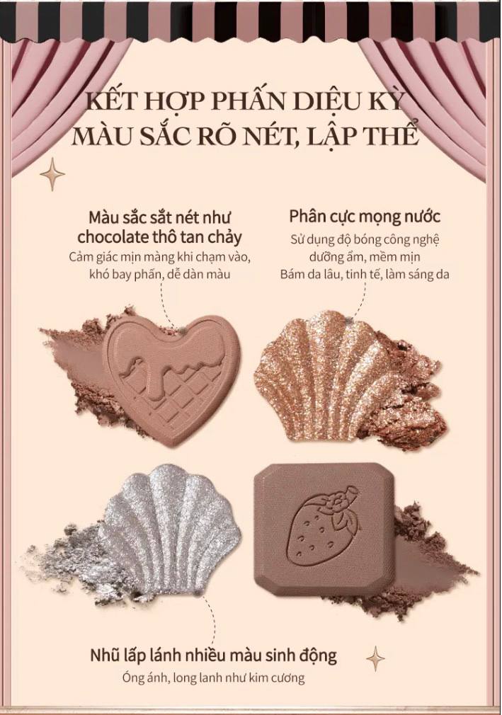 Phấn Mắt FlowerKnows Dòng Chocolate Wonder