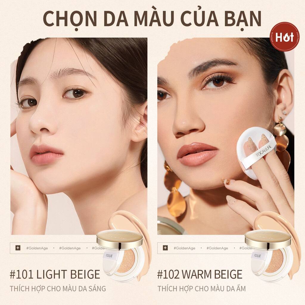 Phấn nước BB FOCALLURE PORELESS chống nước mỏng nhẹ