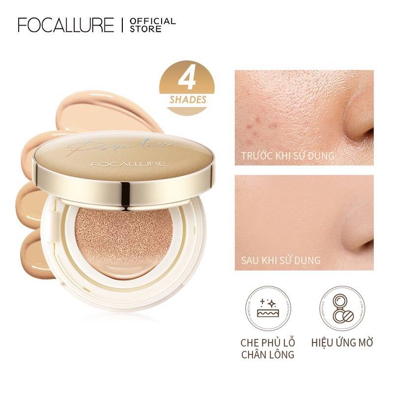 Phấn nước BB FOCALLURE PORELESS chống nước mỏng nhẹ