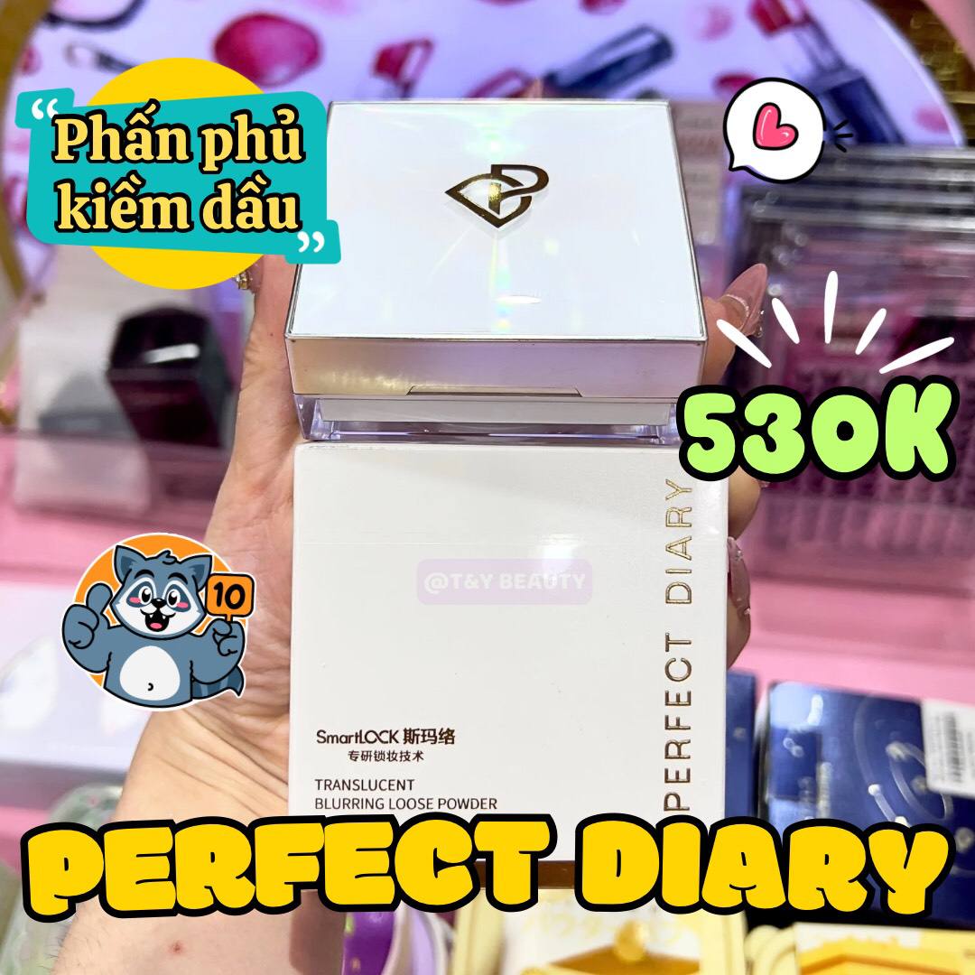 Phấn phủ kiềm dầu Perfect DiaryTranslucent Blurring Loose Powder