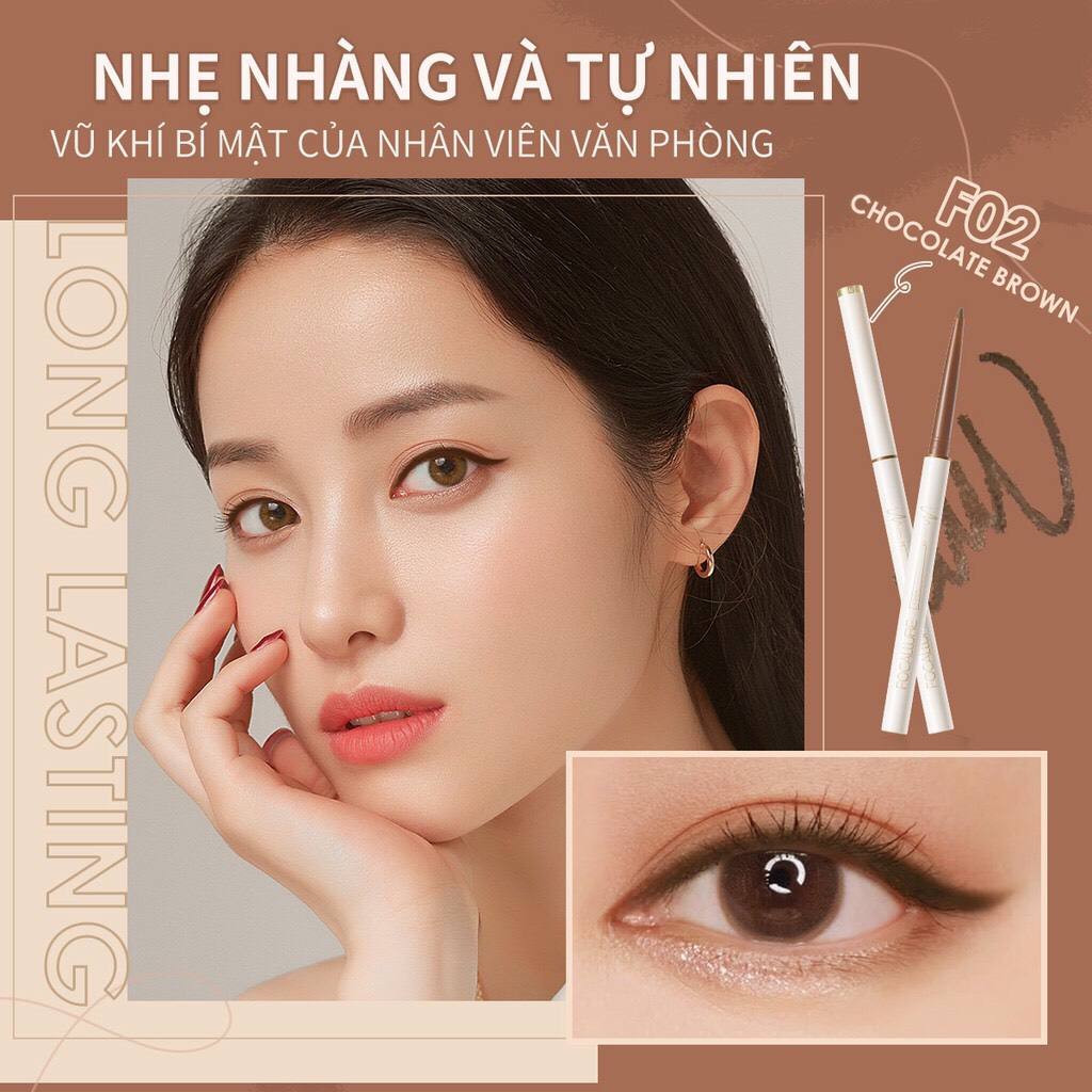 Sáp Kẻ Mắt Focallure Đầu Mảnh 1.7Mm Chống Thấm Nước Lâu Trôi